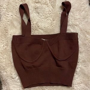 Zara maroon/brown top